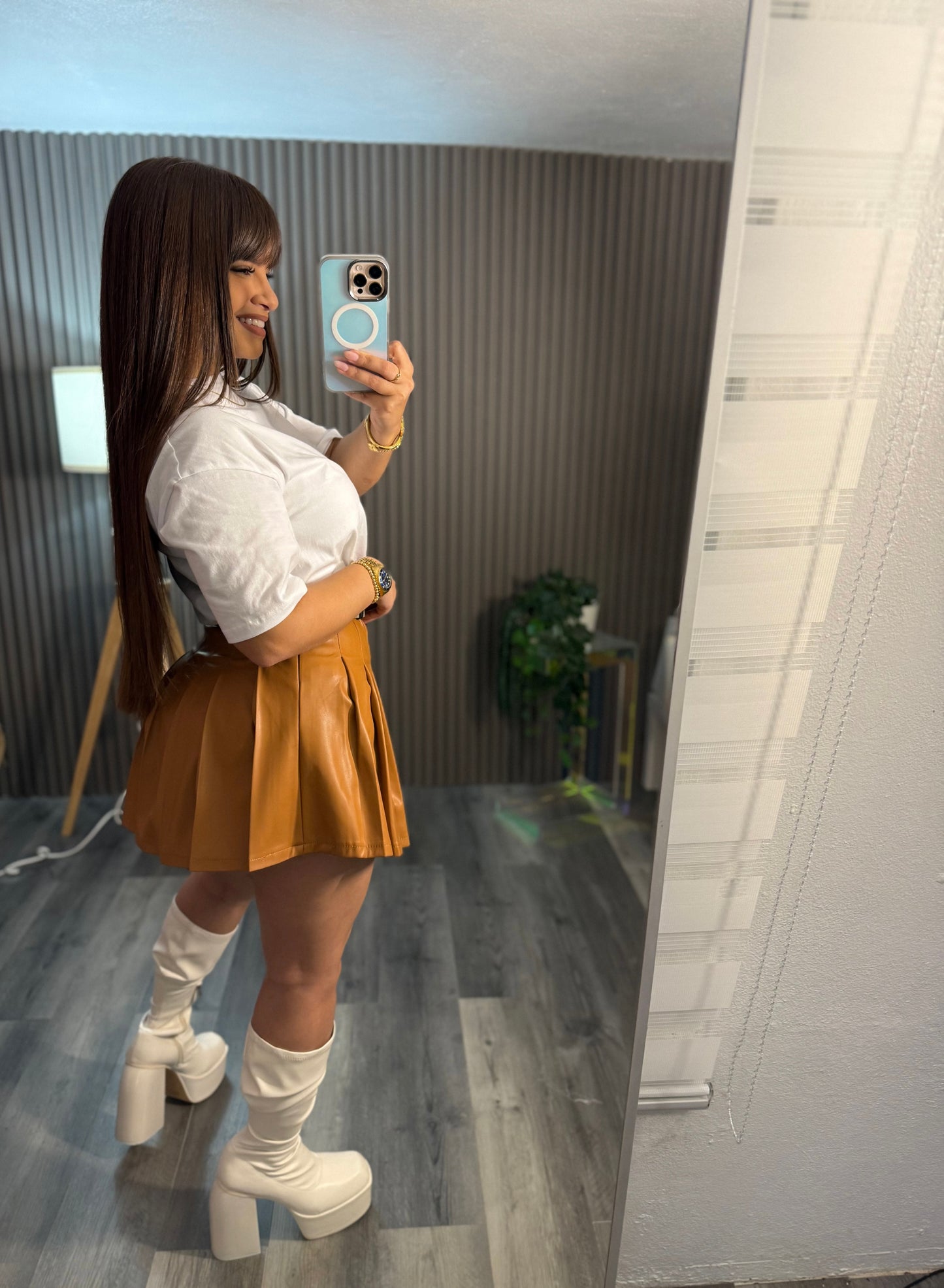 Cognac Skirt